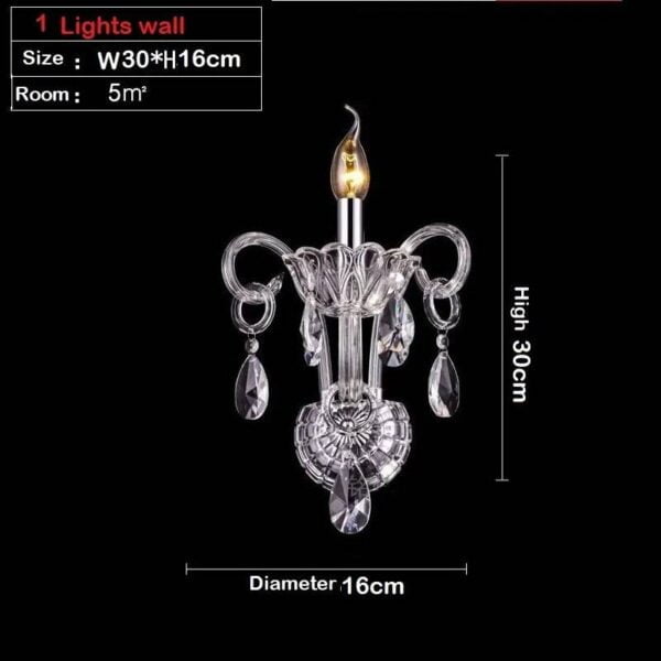 K9 Crystal Chandelier Pendant Light Hotel Lobby Villa Foyer Stairs 1/2/3/4 Layer Size: 1 Lights wall Color: Chrome Metal