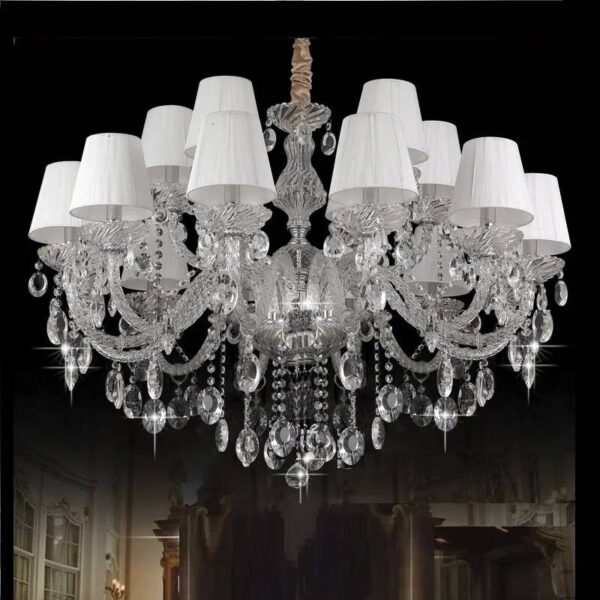 Luxury Modern Chandelier With Lampshade