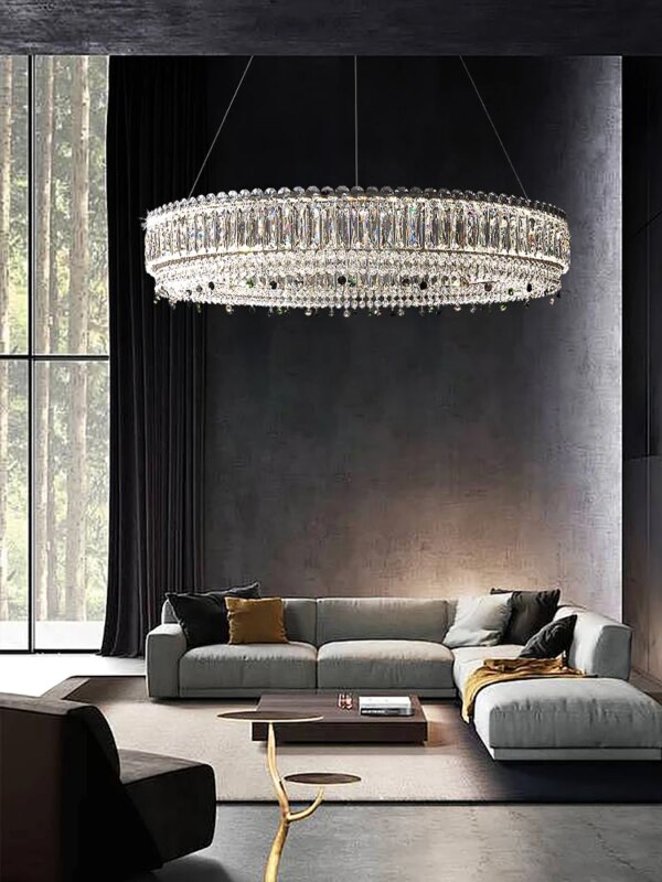 Home Decor Modern Chandeliers Chrome Gold Hanging Lamps