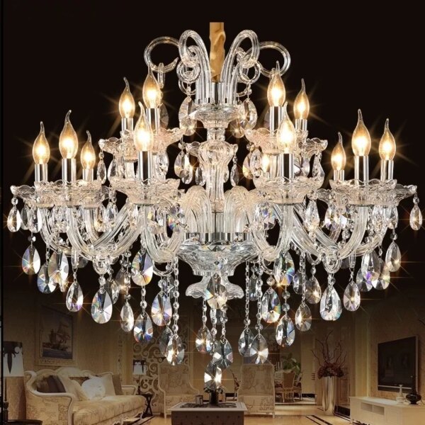 Crystal Chandelier Lighting For Living Room Bedroom Lights Pendant Hanging Ceiling Fixtures Modern LED Chandeliers