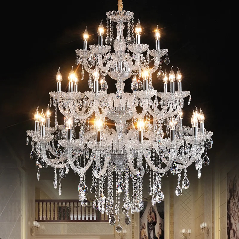 large crystal chandeliers