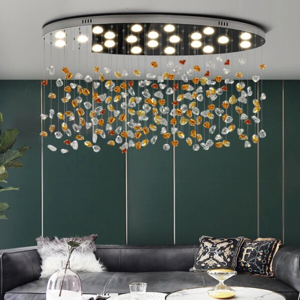 Modern Crystal Stone Chandelier