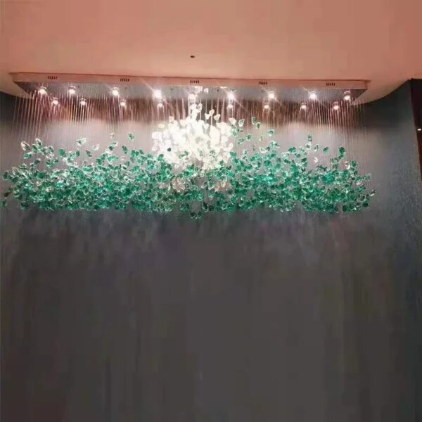 Luxury Crystal Stones LED Ceiling Chandelier