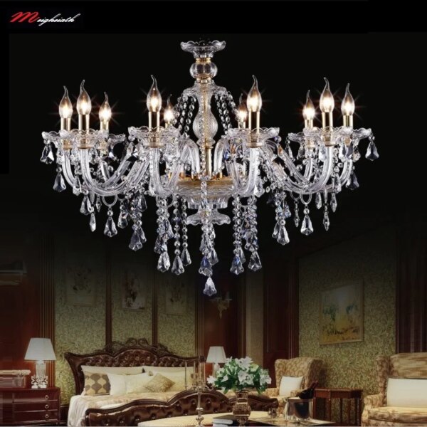 Crystal Chandelier Lighting Modern Home Bedroom Pendant Living Room Indoor Lamp K9 Top Grade Decoration Luxury Candle