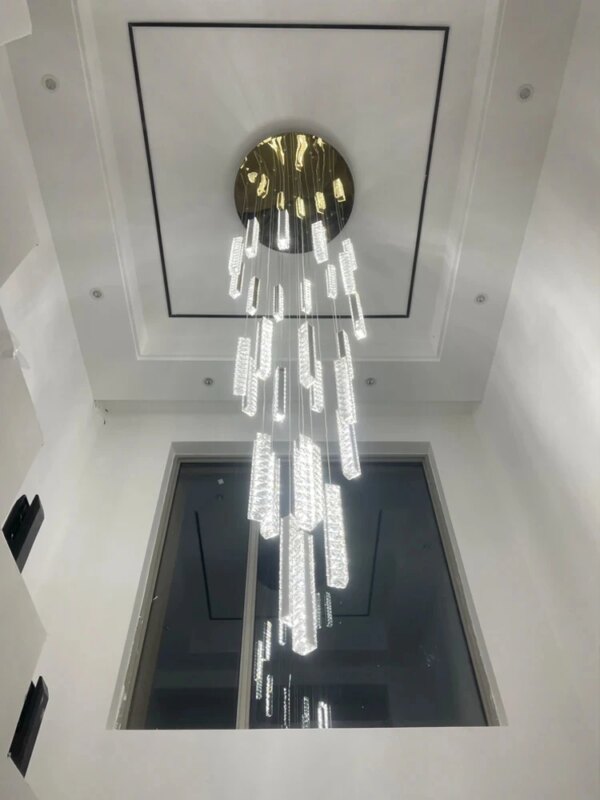 Led Pending Staircase Chandelier