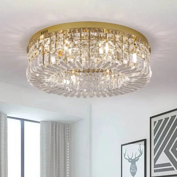 Modern Crystal Ceiling Light