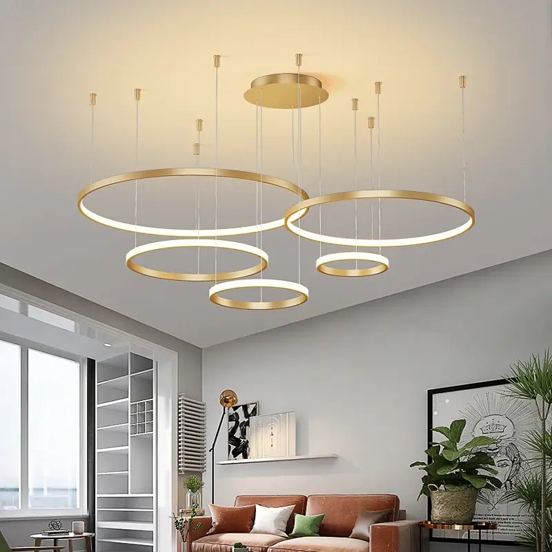 Ring Led Chandelier Modern