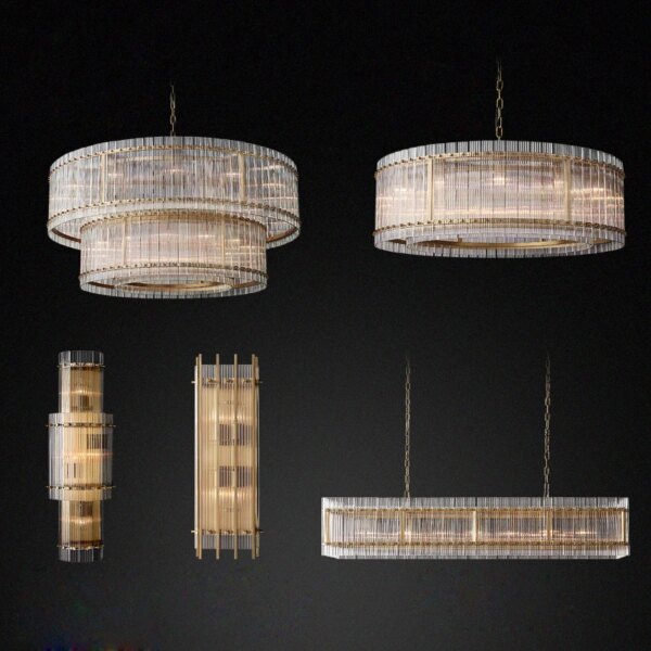 Retro American Ceiling LED  Chandelier Lighting