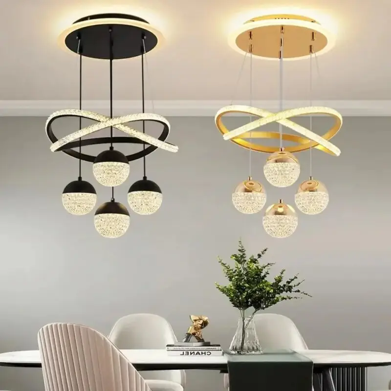 LED Ring Chandelier Pendant Light Lamp Dining Room Living Ring Dimmable