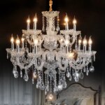 4 tier crystal chandelier