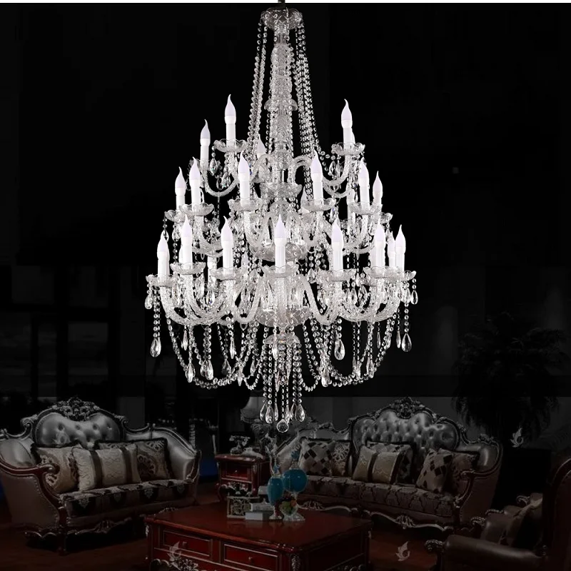 Extra Large Stair Crystal Chandelier