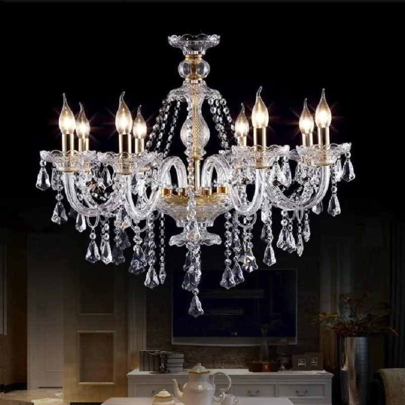 Crystal Chandelier Lighting Modern Home Bedroom Pendant Living Room Indoor Lamp K9 Top Grade Decoration Luxury Candle