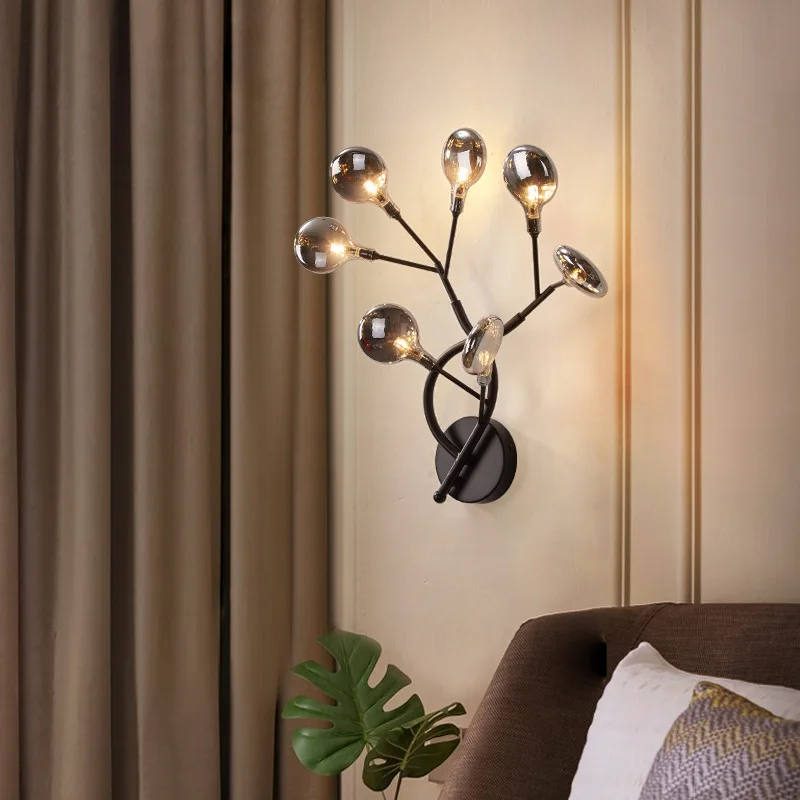 Modern firefly LED wall light