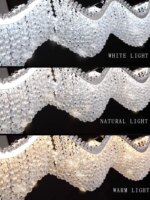 Modern Wave Crystal Bead LED Chandelier Light