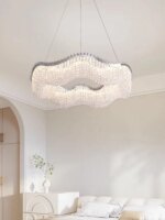 Modern Wave Crystal Bead LED Chandelier Light