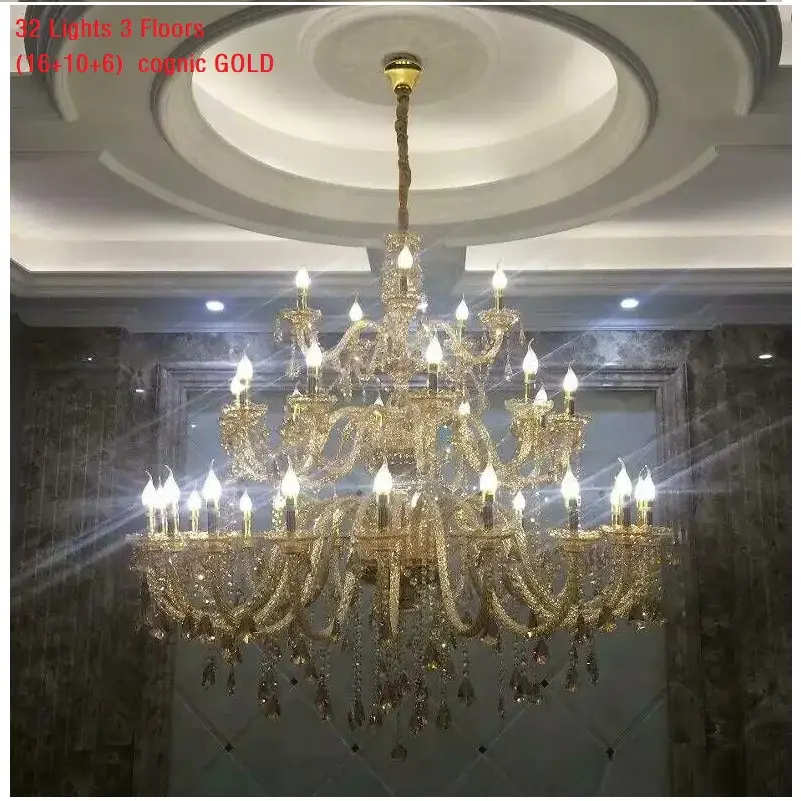 Large Big Crystal Chandelier