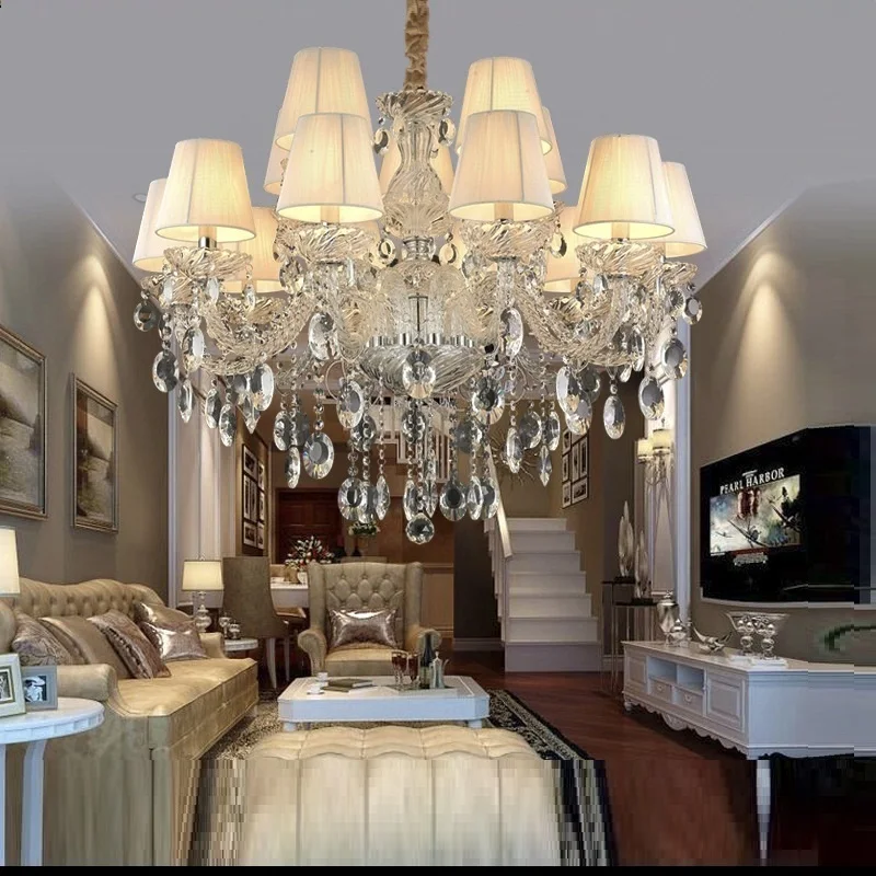 Luxury Modern Chandelier With Lampshade