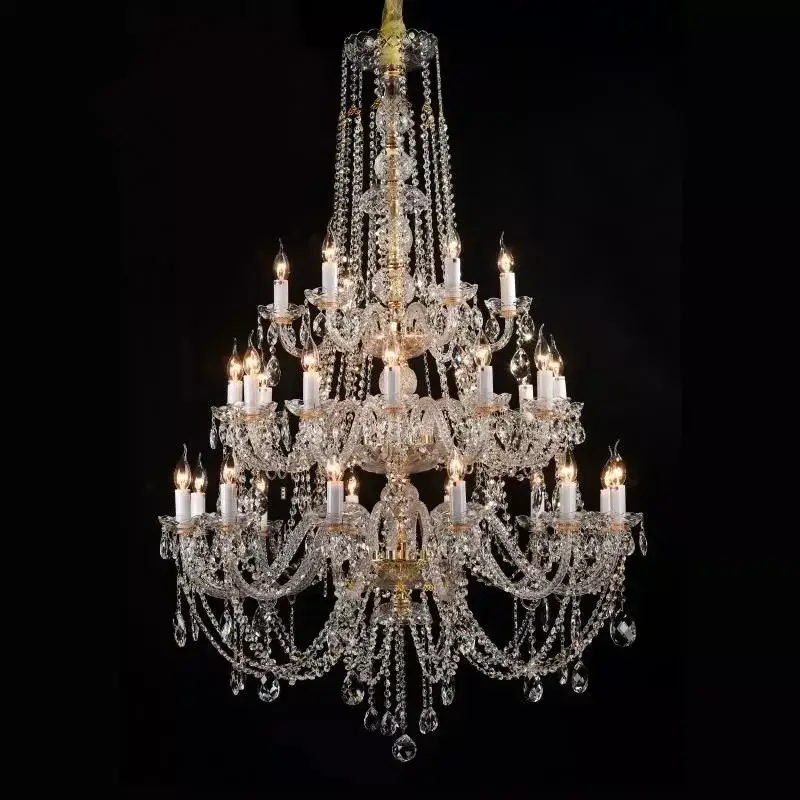 Extra Large Stair Crystal Chandelier