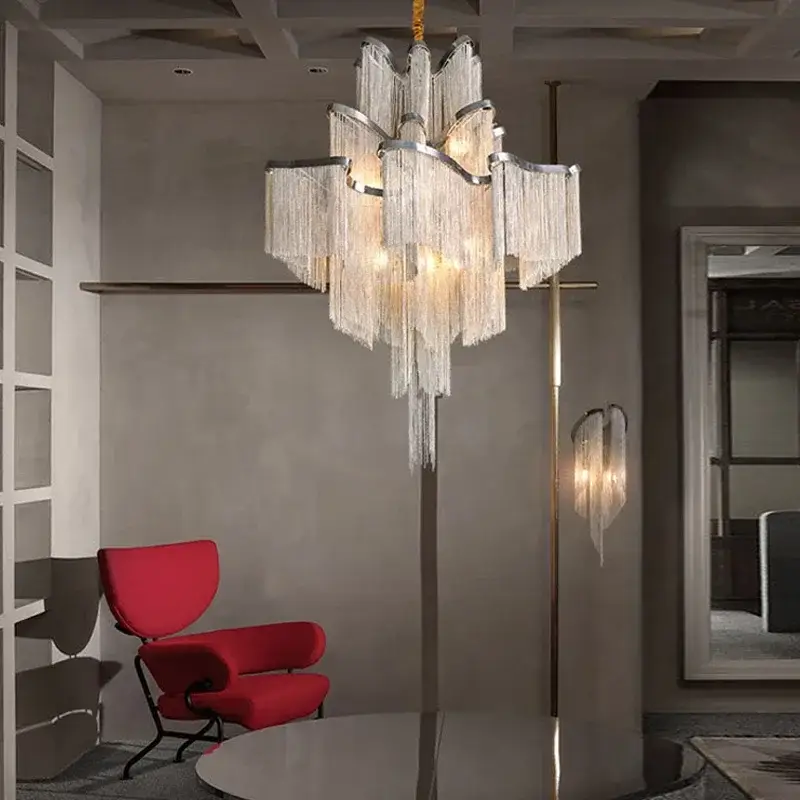 Modern Tassels LED Pendant Chandelier Lights  Full Family set