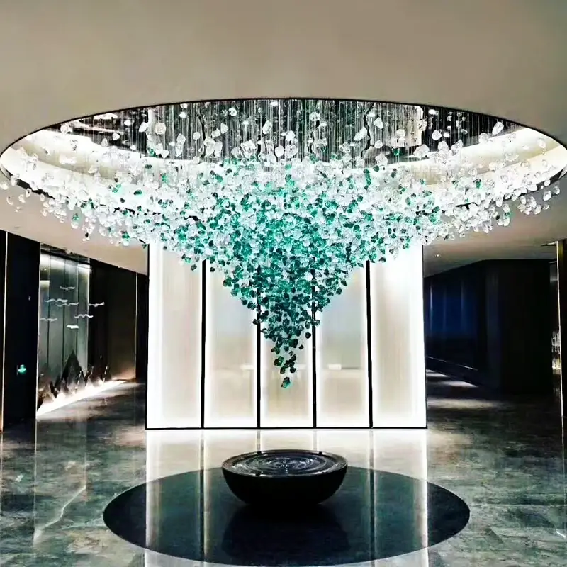 Customizable Stone Chandelier Crystal LED