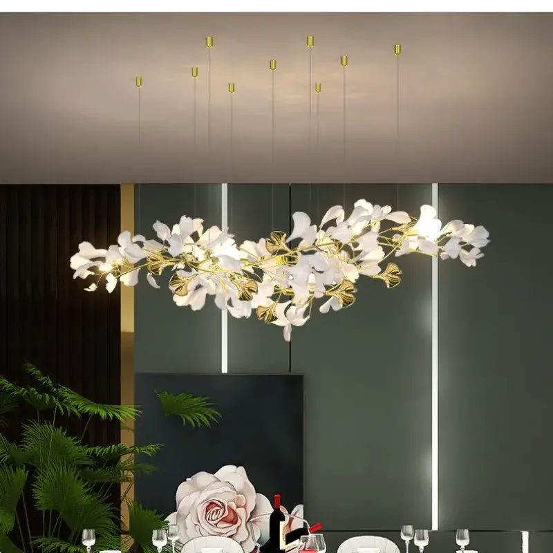 Luxury Ceramic Chandelier Modern Lighting LED Pendant