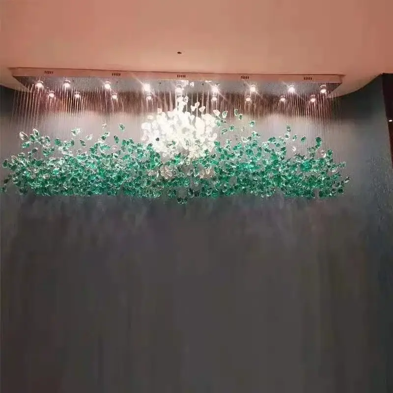 Crystal Stones LED Ceiling Chandelier