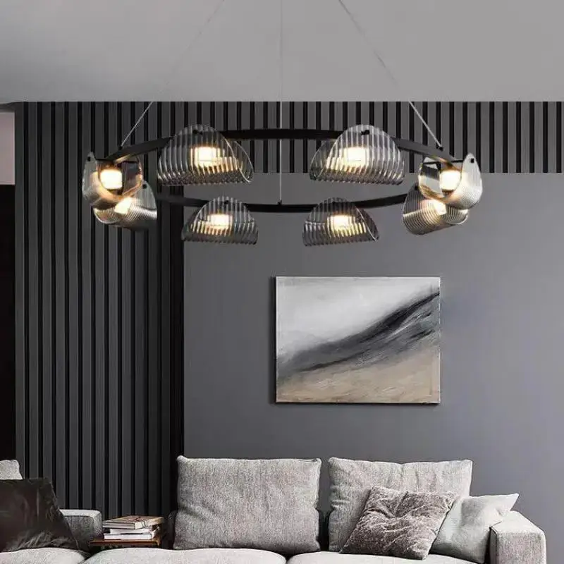 Black Led  Lights Chandelier